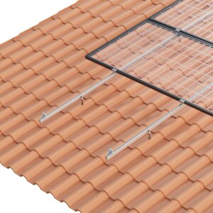 Sunfer estructura coplanar 3 paneles sobre teja